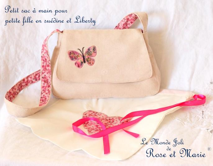 Petit sac à main enfant en Liberty - Le Monde Joli de Rose et Marie